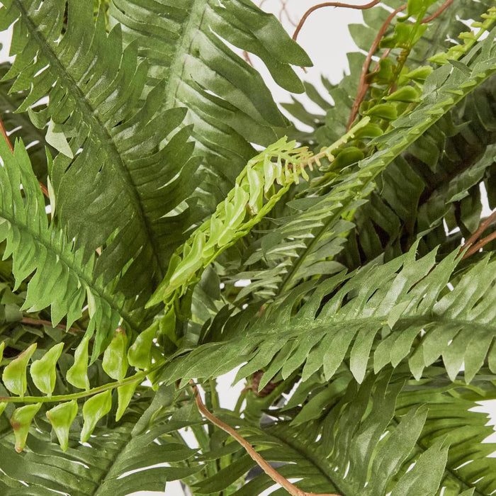 Artificial Boston Fern Bush X 4 48Lvs 70cm Green - FLORA DESIGNS
