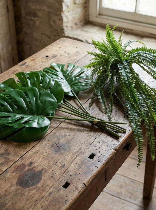 Artificial Huge Green Boston Fern Bush 52 Leaves 121cm Green - FLORA DESIGNS