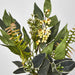 Artificial Mixed Leaf Mini Bush 33cm Green - FLORA DESIGNS