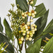 Artificial Mixed Leaf Mini Bush 33cm Green - FLORA DESIGNS