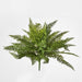 Artificial Leather Fern Bush W 34 Leaves 1cm Green - FLORA DESIGNS