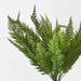 Artificial Leather Fern Bush W 34 Leaves 1cm Green - FLORA DESIGNS