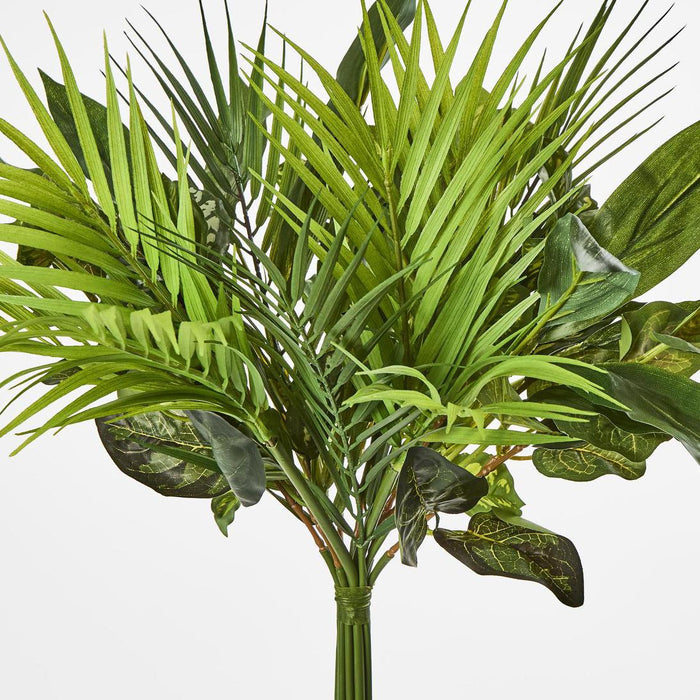 Artificial Dracaena Palm Bush 32cm Green - FLORA DESIGNS
