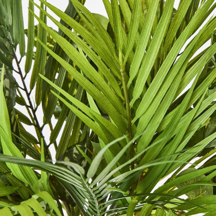 Artificial Dracaena Palm Bush 32cm Green - FLORA DESIGNS