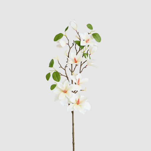Artificial Magnolia Pearl Spray White 75cm White - FLORA DESIGNS