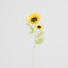 Artificial Sunflower Stem with 2 Heads 70cm Yellow - FLORA DESIGNS