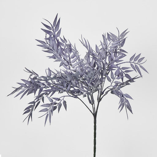Artificial Bamboo Leaf Bush Purple 30cm Purple - FLORA DESIGNS