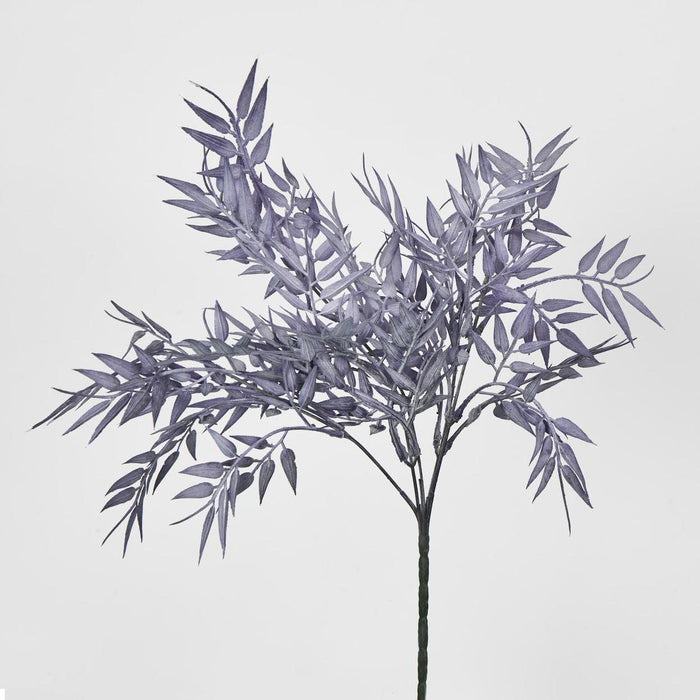 Artificial Bamboo Leaf Bush Purple 30cm Purple - FLORA DESIGNS
