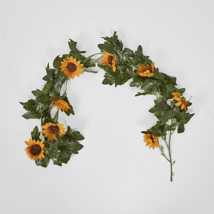 Artificial Sunflower Garland Yellow 70cm Yellow - FLORA DESIGNS