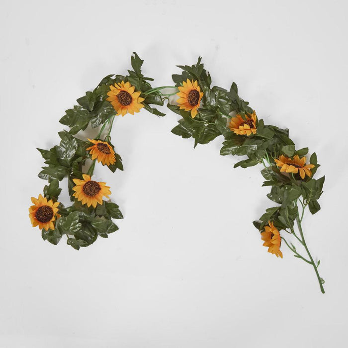 Artificial Sunflower Garland Yellow 70cm Yellow - FLORA DESIGNS