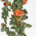 Artificial Hanging Rose Bush Orange 88cm Orange - FLORA DESIGNS