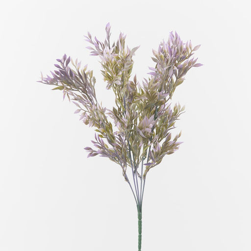 Artificial Lavender Tipped Wild Grass Bush 55cm Purple - FLORA DESIGNS