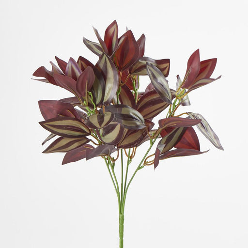 Artificial Wandering Jew Bush Purple 30cm Purple - FLORA DESIGNS