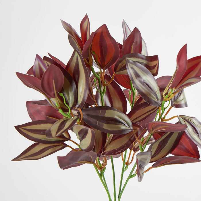 Artificial Wandering Jew Bush Purple 30cm Purple - FLORA DESIGNS