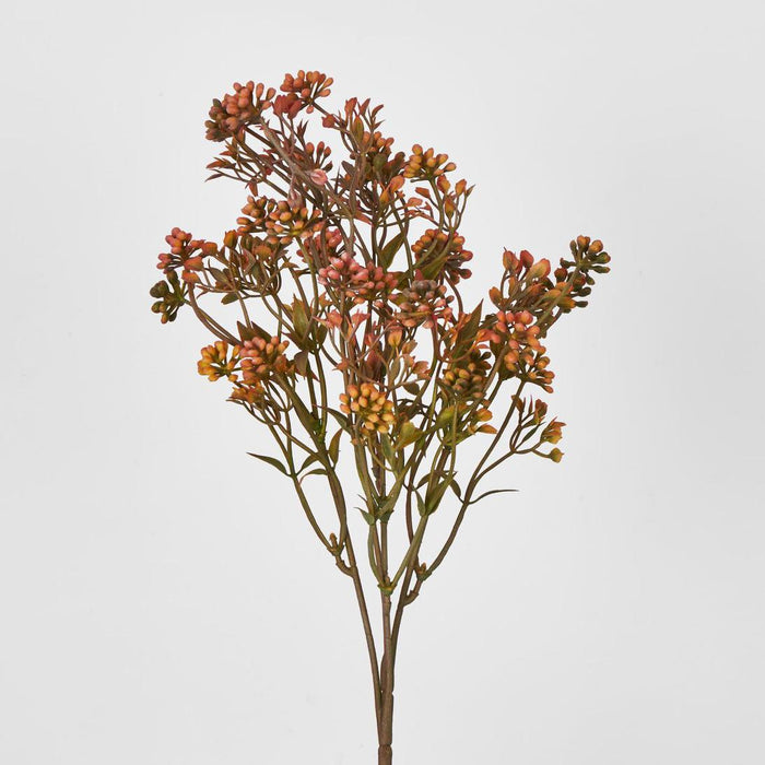 Artificial Badassi Bush Peach 64cm Peach - FLORA DESIGNS