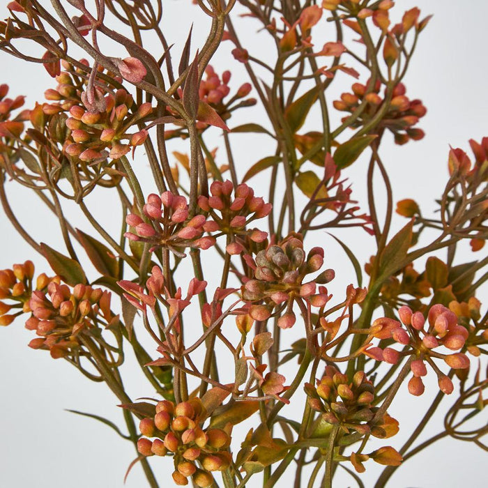 Artificial Badassi Bush Peach 64cm Peach - FLORA DESIGNS