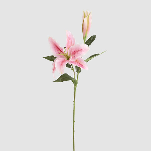 Artificial Casablanca Floral Stem Pink 76cm Pink - FLORA DESIGNS