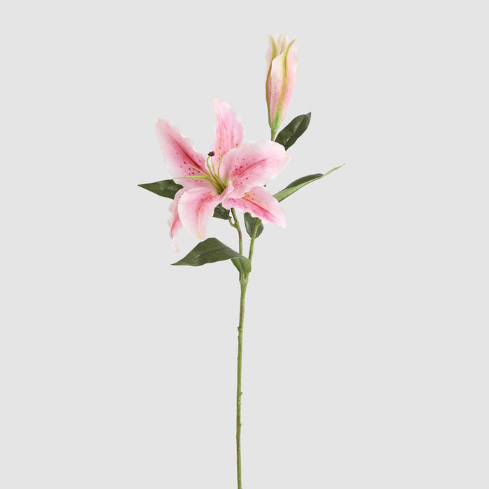 Artificial Casablanca Floral Stem Pink 76cm Pink - FLORA DESIGNS
