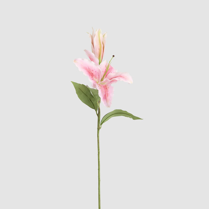 Artificial Casablanca Floral Stem Pink 76cm Pink - FLORA DESIGNS