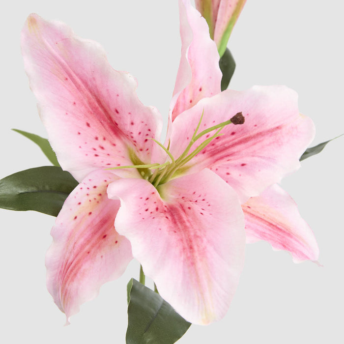 Artificial Casablanca Floral Stem Pink 76cm Pink - FLORA DESIGNS