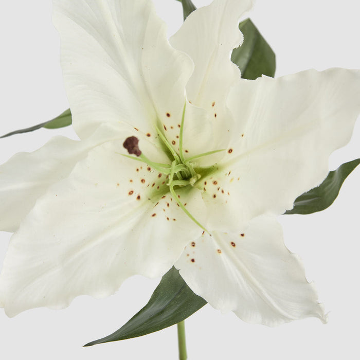Artificial Casablanca Floral Stem White 76cm White - FLORA DESIGNS