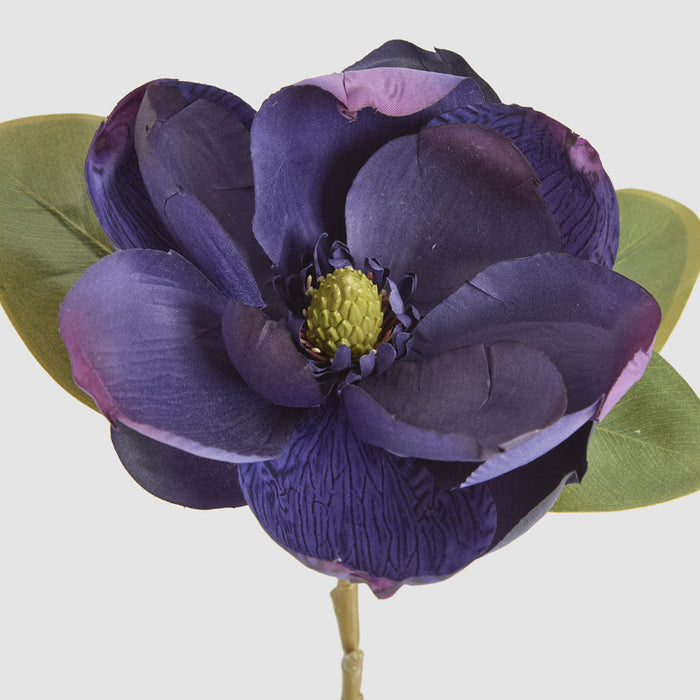 Artificial Magnolia Stem Purple Blue 74cm Purple - FLORA DESIGNS