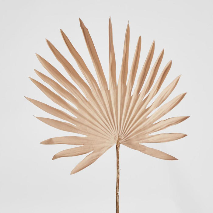 Artificial Sun Palm Leaf Light Brown 62cm Green - FLORA DESIGNS