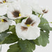 Artificial White Pansy Bush 32cm White - FLORA DESIGNS