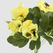 Artificial Yellow Pansy Bush 32cm Yellow - FLORA DESIGNS