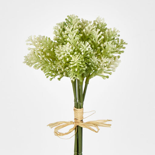 Artificial Pine Berry 20cm White - FLORA DESIGNS