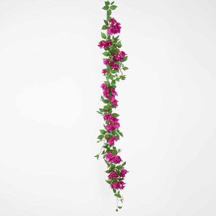 Artificial Bougainvillea Garland Purple 180cm Purple - FLORA DESIGNS