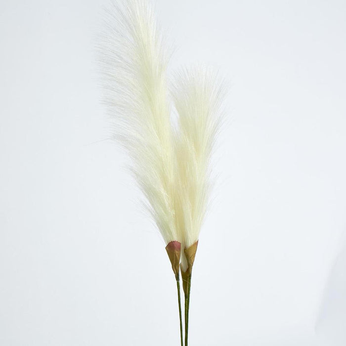 Artificial Pampas Grass Spray 3 Stems Cream 74cm White - FLORA DESIGNS