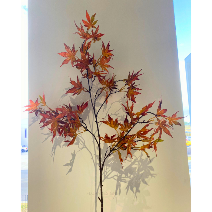 Japanese Maple Leaf Spray Orange 109cm - Pack of 12