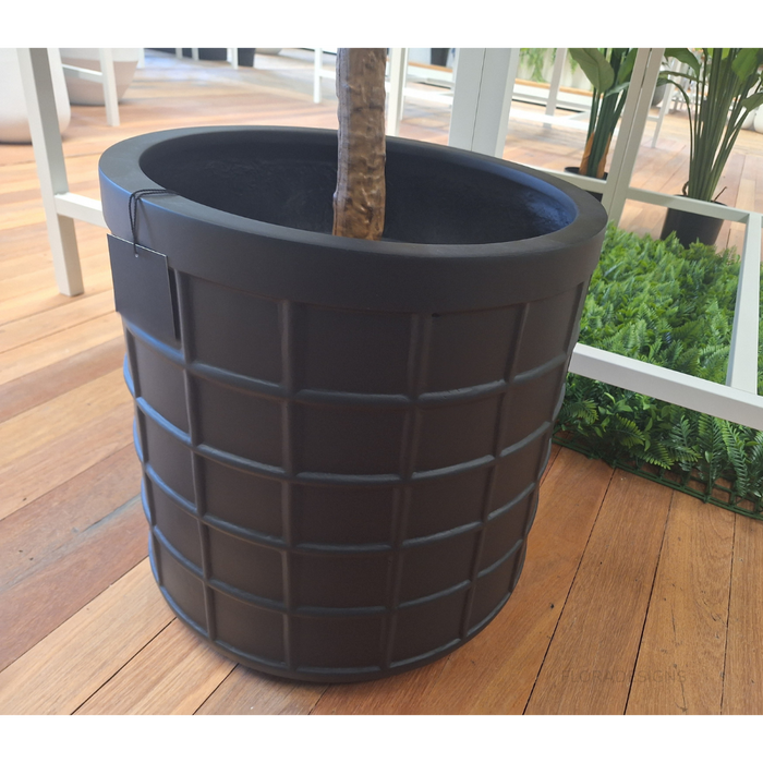 Jardin Black Pot 40cm - Set of Two