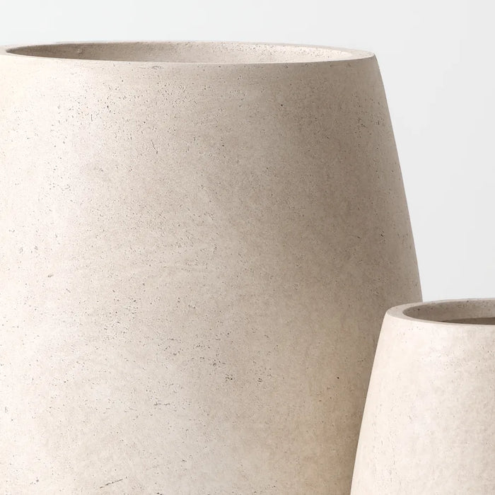 Kanso Pot Grey White Marlstone 48cm Set of 2