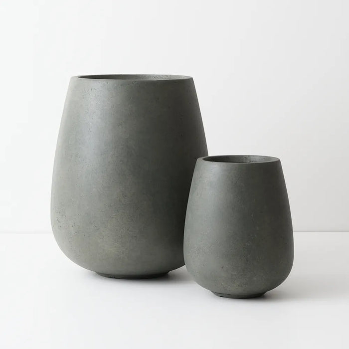 Kanso Pot Olive Green 48cm Set of 2