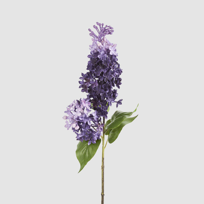 Artificial Real Touch Lilac Floral Stem Purple 71cm Purple - FLORA DESIGNS