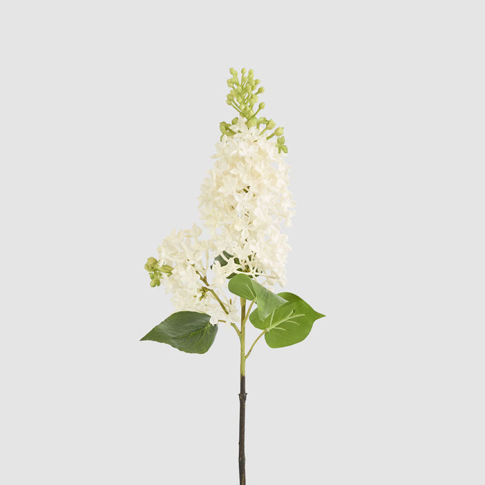 Artificial Real Touch Lilac Floral Stem White 71cm White - FLORA DESIGNS