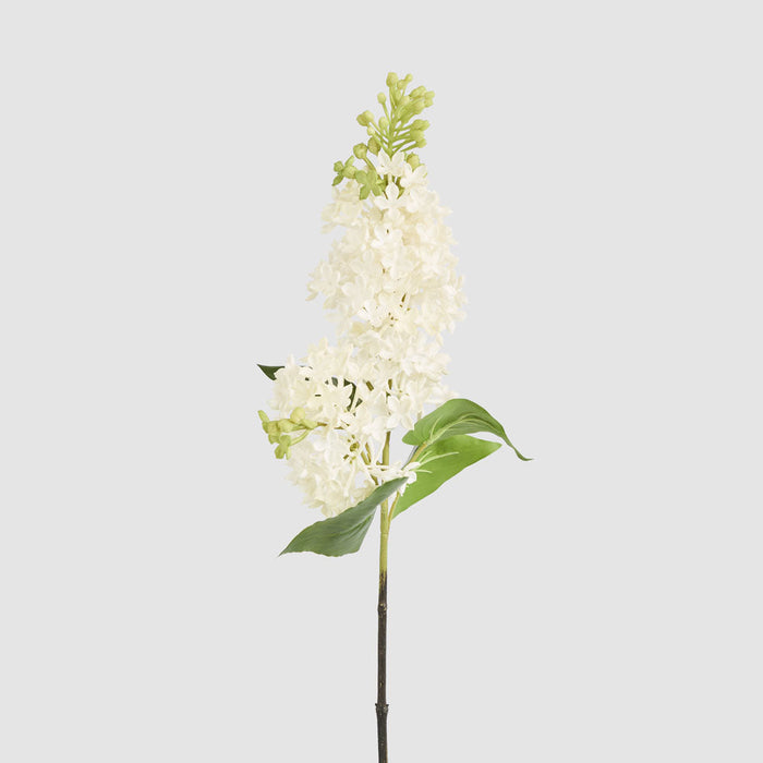 Artificial Real Touch Lilac Floral Stem White 71cm White - FLORA DESIGNS