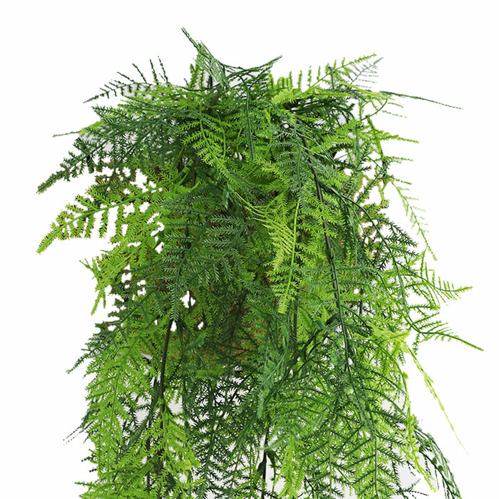 Lace Fern Garland Hanging Bush UV Resistant 76cm Vivid Green