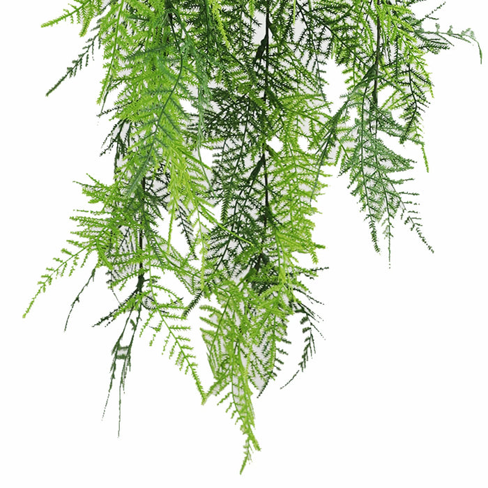 Lace Fern Garland Hanging Bush UV Resistant 76cm Vivid Green