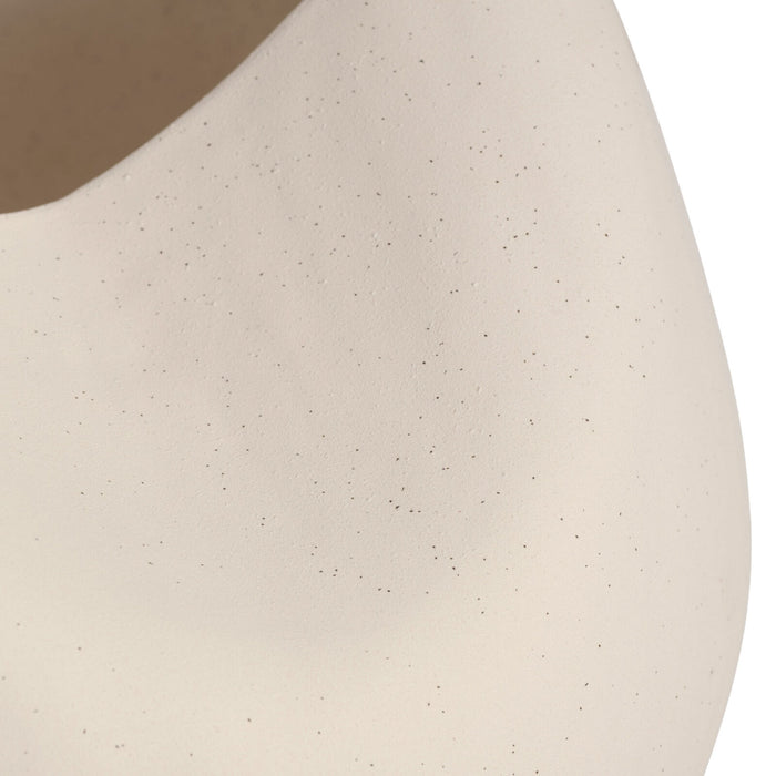 Leah Cream Speckle Vase 43cm