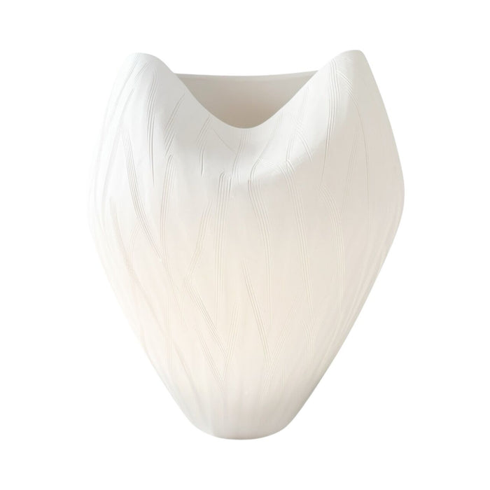 Leah Vase - White 43cm