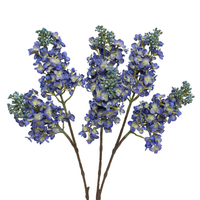 Lilac Spray 64cm Blue Real Touch Pack of 6