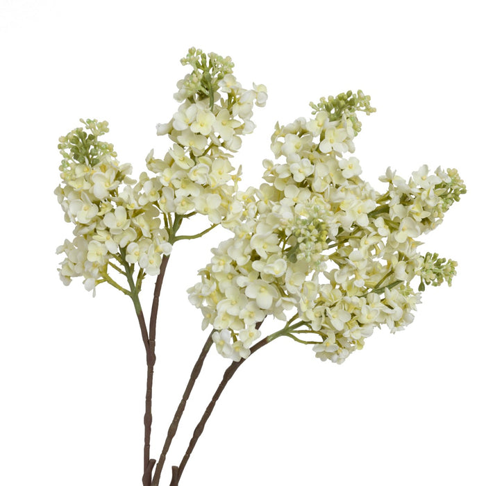 Lilac Spray 64cm White Real Touch Pack of 6