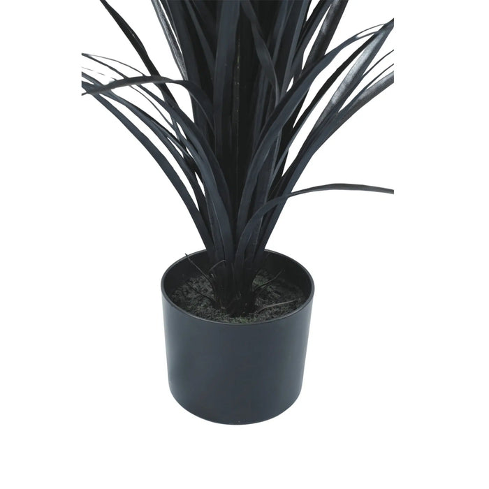 Long Yucca Grass Plant UV Resistant 115cm Black