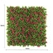 Flowering Pink Vertical Garden Green Wall 1mx1m - FLORA DESIGNS