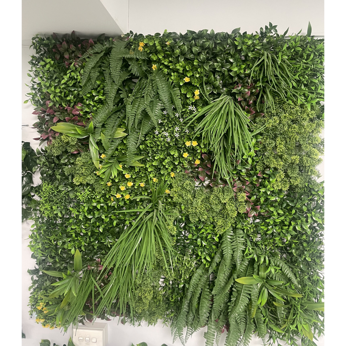 Luxury Country Fern Vertical Green Wall UV Resistant 100cm X 100cm
