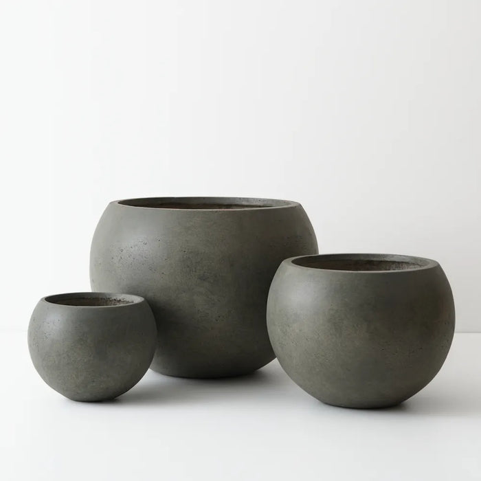 Lyra Pot Olive Green 39cm Set of 3