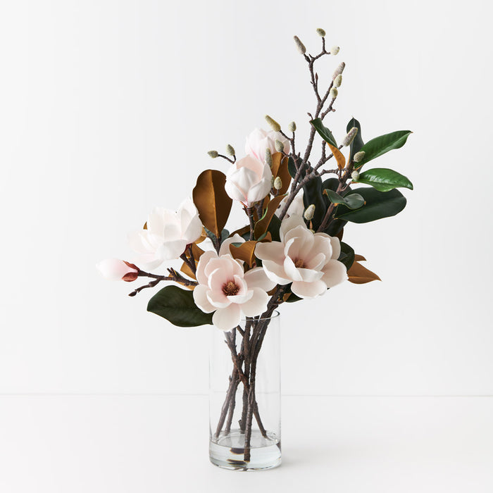 Magnolia Japanese Mix in Vase 70cm Light Pink